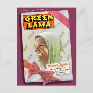 Postal Lama verde 7