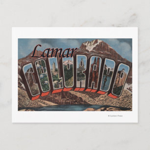 Postal Lamar, ColoradoGrandes Escenas de letrasLamar, CO