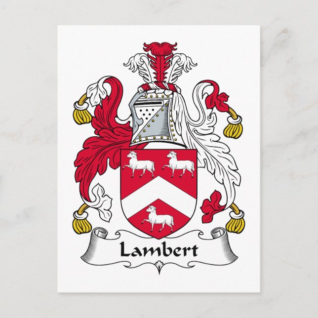 Postal Lambert Family Crest (Anverso)