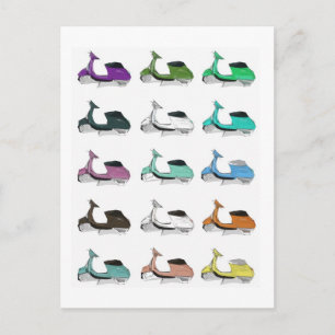 Postal Lambretta Pop Art