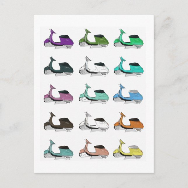 Postal Lambretta Pop Art (Anverso)