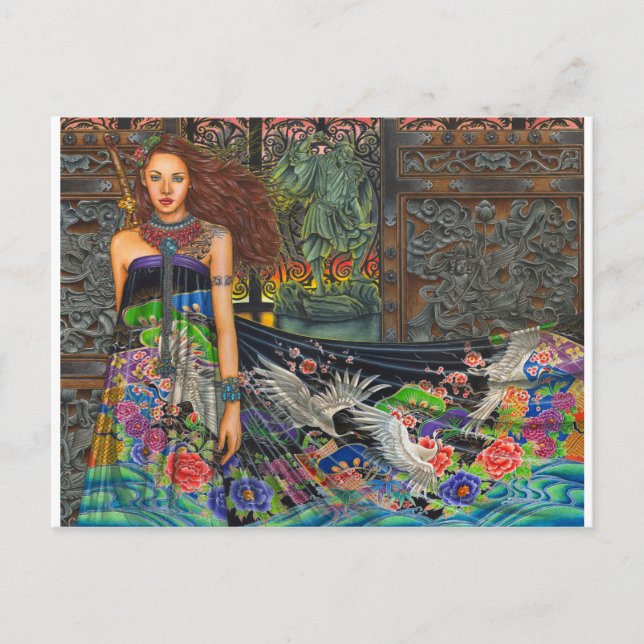 Postal "Lament For Living" (Anverso)