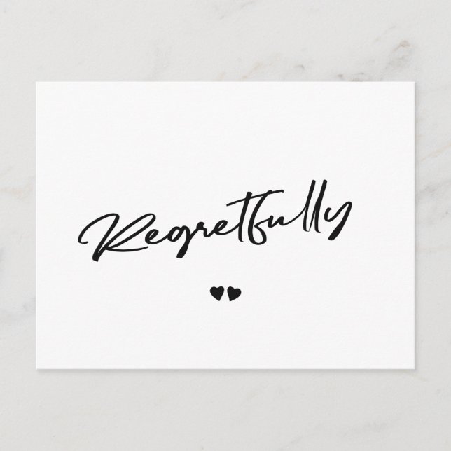 Postal Lamentablemente, la cancelación de la decisión en  (Anverso)