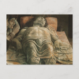 Postal Lamentación de Cristo por Andrea Mantegna