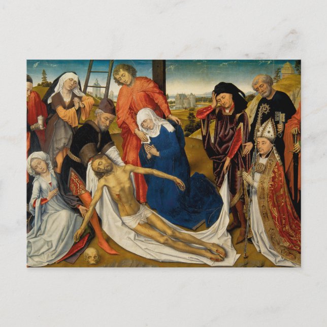 Postal Lamentación por Cristo muerto, c. 1460-1464 (Anverso)