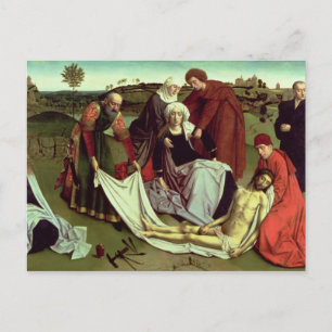 Postal Lamentación por el Cristo muerto