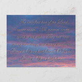 Postal Lamentaciones 3:22 El amor firme del Señor