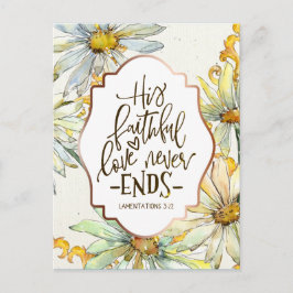 Postal Lamentaciones 3:22 Su amor fiel nunca termina