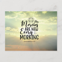 Postal Lamentaciones 3:23 Sus Misericordias Nuevos Cada M