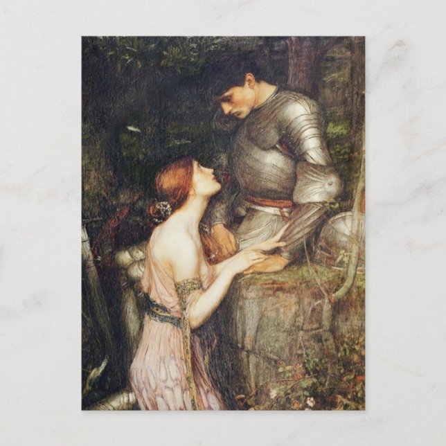 Postal Lamia de rodillas (Anverso)