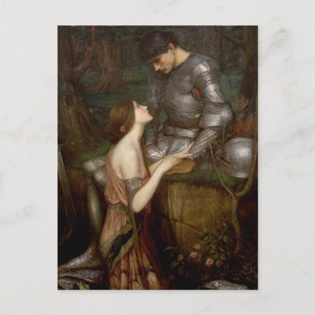Postal Lamia y el soldado de John William Waterhouse (Anverso)