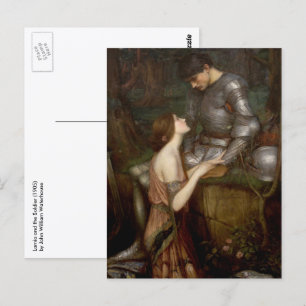 Postal Lamia y el Soldado por John William Waterhouse