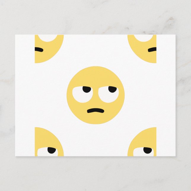 Postal laminación de ojos de emoji (Anverso)