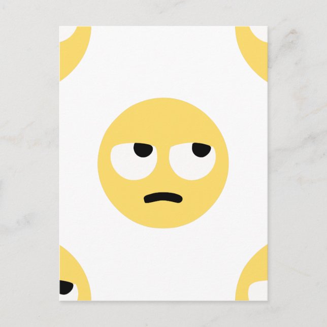 Postal laminación de ojos de emoji (Anverso)
