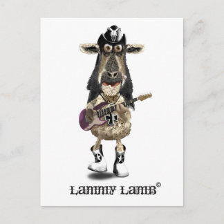 Postal Lammy Lamb a Heavy Metalizado rock SHEEP
