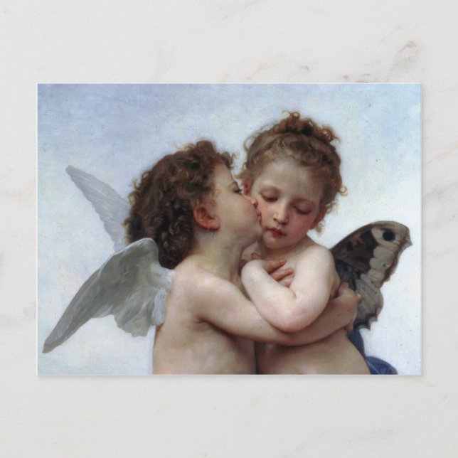Postal L'Amour et Psyché, Enfants - William Bouguereau (Anverso)