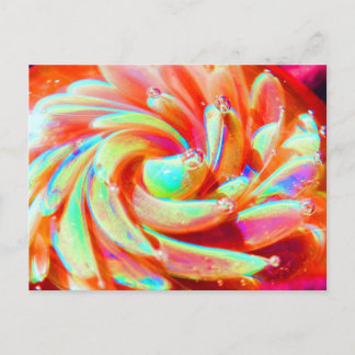 Postal Lámpara Boro Glass Arcoiris Pastel de arte Postcar