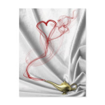 Lámpara Genie con Humo Corazón - Postcard