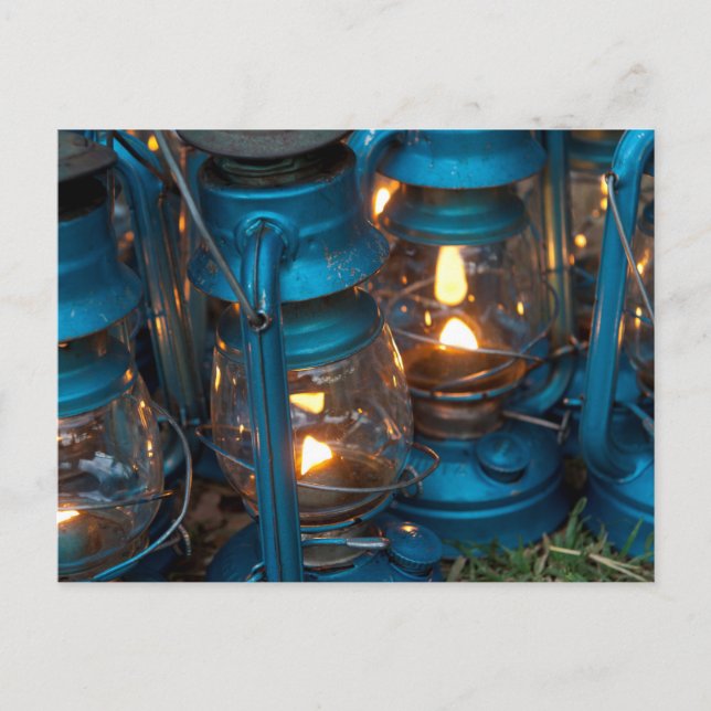 Postal Lámparas de queroseno | Campo Ol Pejeta Bush (Anverso)