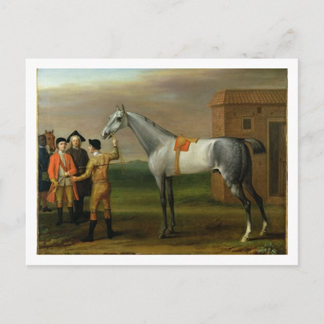 Postal Lamprea, con su dueño, sir Guillermo Morgan, en el (Anverso)