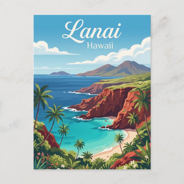 Postal Lanai, Hawái (Anverso)