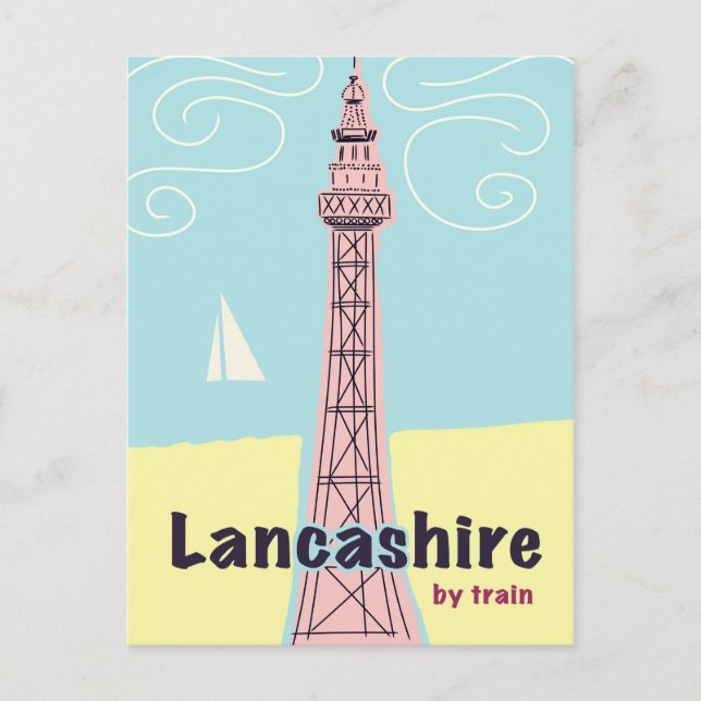 Postal Lancashire En Tren (Anverso)
