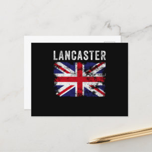 Postal Lancaster UK Flag England Souvenir
