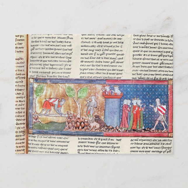 Postal Lancelot prueba su amor (Anverso)