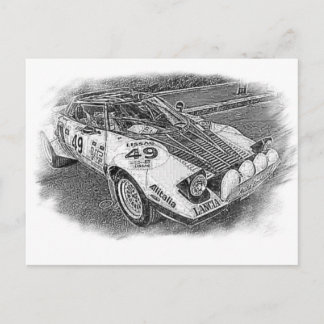 Postal Lancia Stratus Sketch