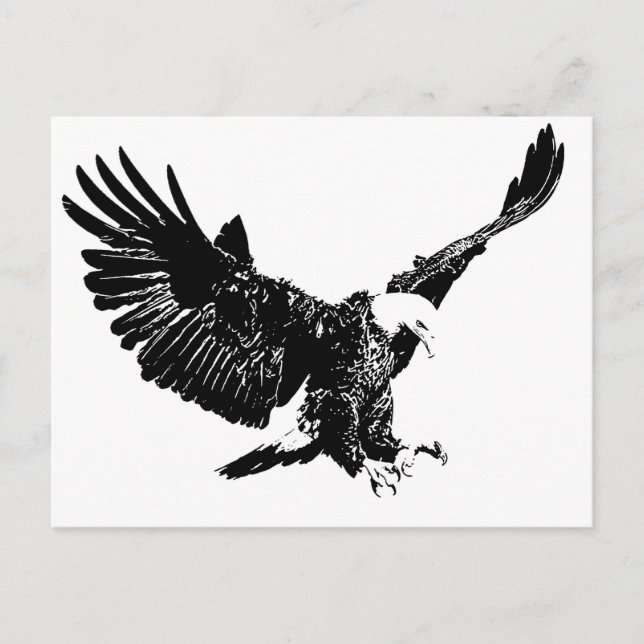 Postal Landing Eagle Silhouette (Anverso)