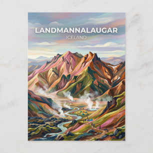 Postal Landmannalaugar Islandia