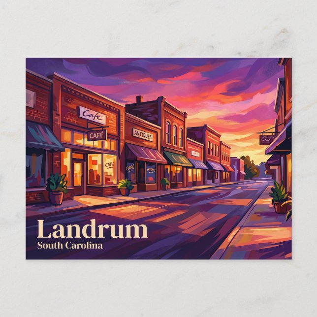 Postal Landrum Historic Downtown USA (Anverso)