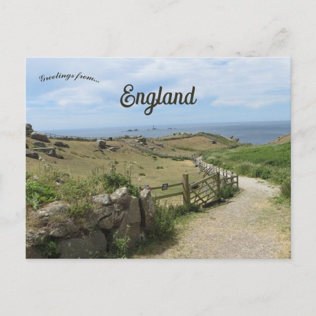 Postal Lands End Cornwall England (Anverso)