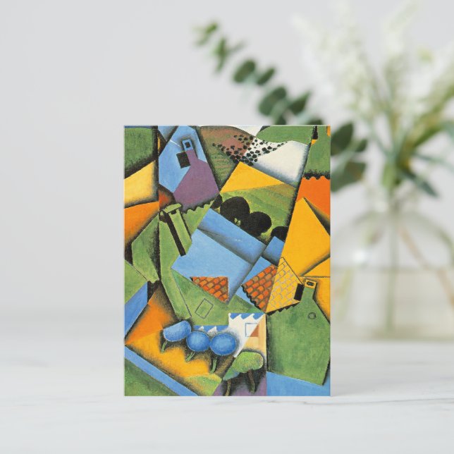 Postal Landscape with Houses at Ceret (Anverso de pie)