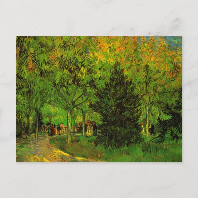 Postal Lane in Public Garden Arles Van Gogh Bella Artes (Anverso)