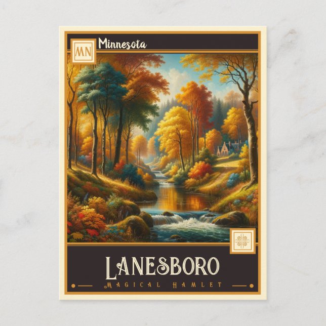 Postal Lanesboro, Minnesota | Vintage (Anverso)
