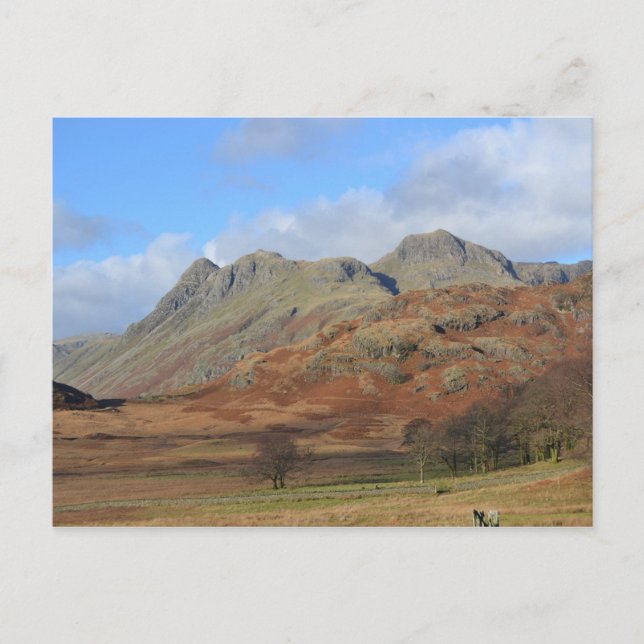 Postal Langdale Pikes, English Lake District (Anverso)