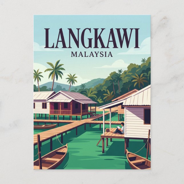 Postal Langkawi Malasia (Anverso)