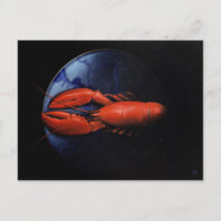 Langosta en la placa Tiffany