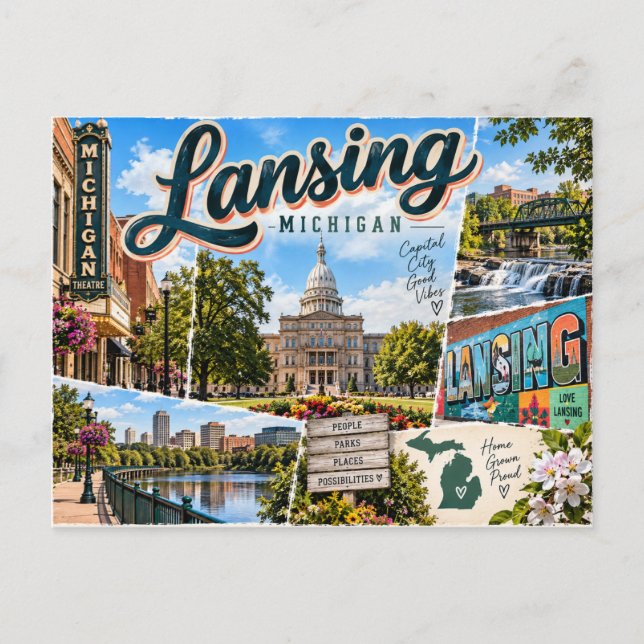 Postal Lansing Michigan (Anverso)