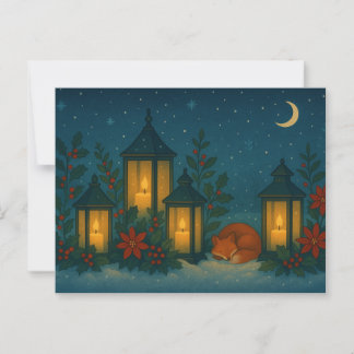 Postal Lantern Fox Garden