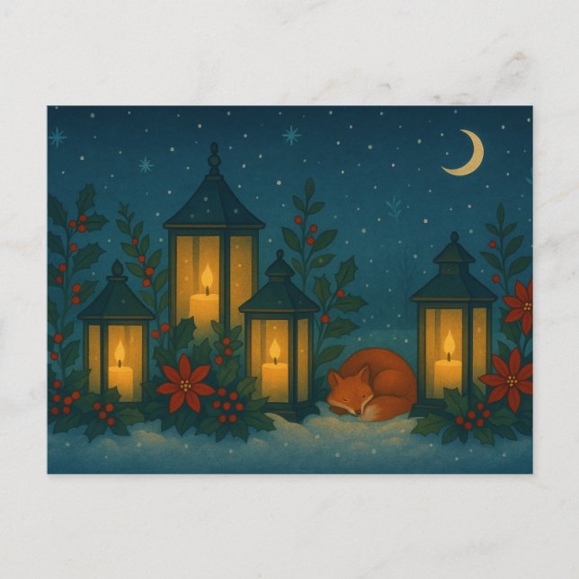 Postal Lantern Fox Garden (Anverso)