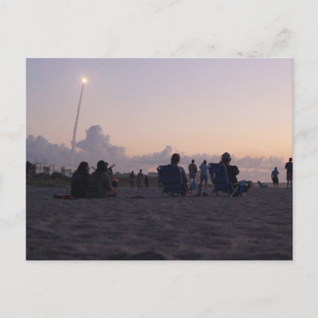 Postal Lanzamiento de cohetes, Cabo Canaveral, Florida (Anverso)