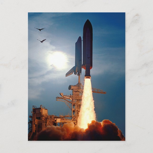 Postal Lanzamiento de la NASA Space Shuttle Discovery STS (Anverso)