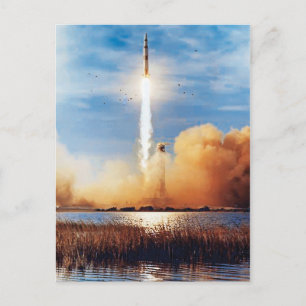 Postal lanzamiento del cohete NASA Apollo 8 Centro Espaci