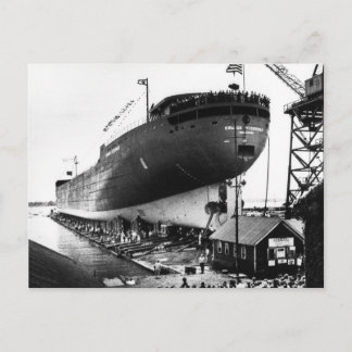 Postal Lanzamiento del Edmund Fitzgerald 6-8-1958 (#1)