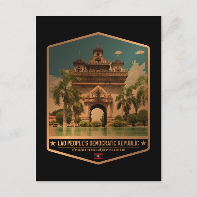 Postal Laos (Anverso)