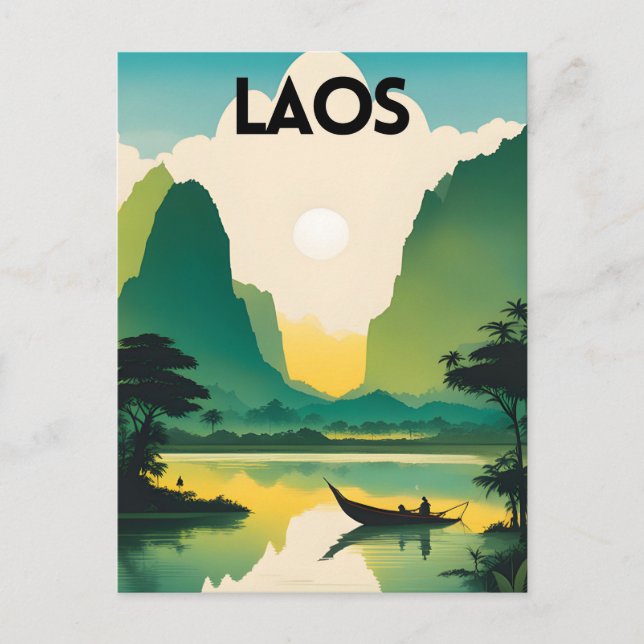 Postal Laos Travel (Anverso)