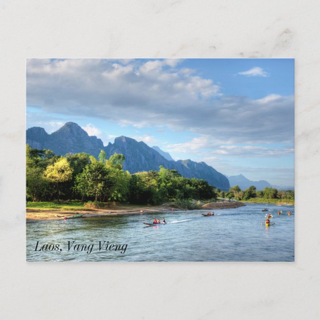 Postal Laos, Vang Vieng (Anverso)