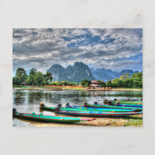 Postal Laos, Vang Vieng, Nam Song River